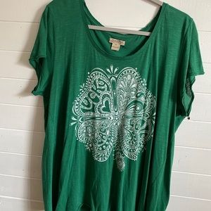 Lucky Brand T-shirt with shamrock design
